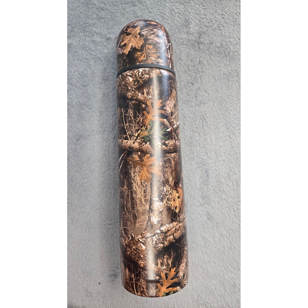 Realtree Edge Camo Insulated Thermos Stainless Steel Vacuum Flask Hunting Bottle